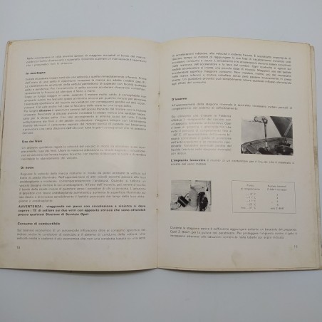 Manuale uso manutenzione Opel Kadett 1964. Condizioni mediocri