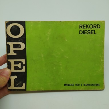 Manaule uso manutenzione Opel, mod. Reford diesel. Segni a penna sul retro