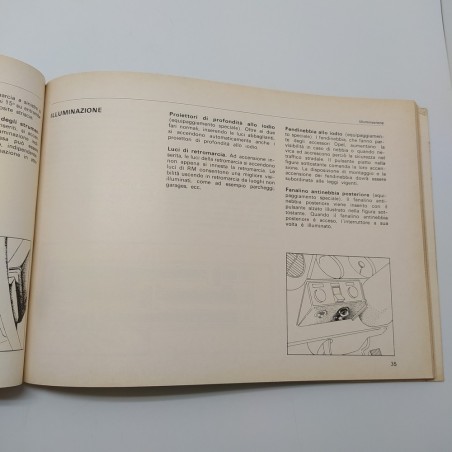 Istruzioni per l'uso e la sicurezza Opel mod. Rekord 1976. Libretto segnato