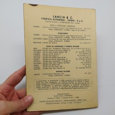 Libretto uso manutenzione Lancia Fulvia 2° serie berlina, 3°ed. 1971. Macchie 2