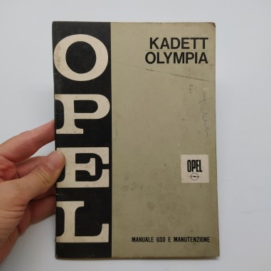 Manuale d'uso manutenzione Opel mod. Kadett Olympia 1967. Condizioni mediocri