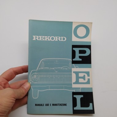 Opel, manuale uso manutenzione mod. Rekord 1964. Ingiallimenti