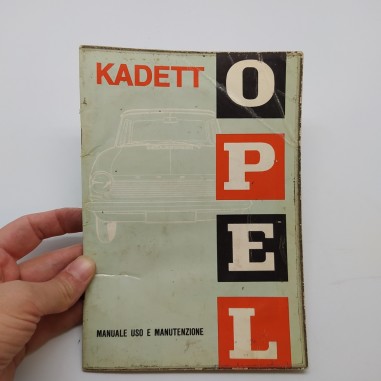 Opel Manuale uso manutenzione vettura Kadett 1963. Condizioni mediocri