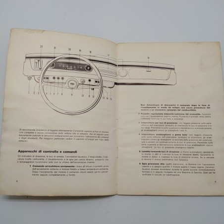 Libretto uso manutenzione vettura Kadett di Opel 1963. Condizioni mediocri