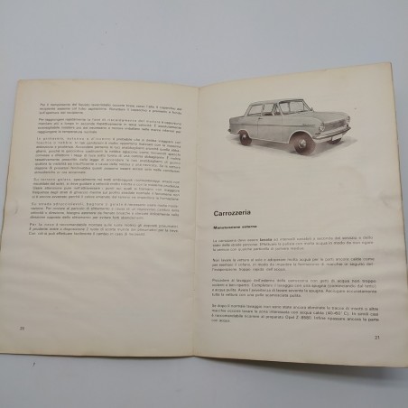Libretto uso manutenzione vettura Kadett di Opel 1963. Condizioni mediocri