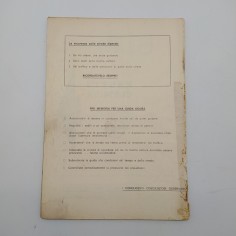Libretto norme per manutenzione Opel Kadett e Olympia senza copertina. Macchie 2