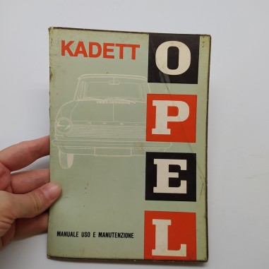 Opel Manuale uso manutenzione mod. Kadett 1963. Condizioni mediocri