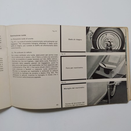 Manuale d'istruzioni Ford Cortina. Strappi, macchie e ingiallimenti
