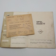 Opel Manaule d'uso e manutenzione vetture Kadett motore 1100cc. Macchie officina 2