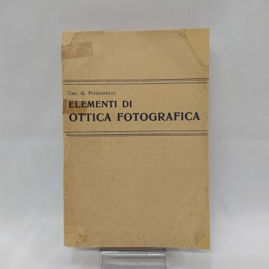 Volume Elementi di ottica fotografica, Col. Pizzighelli. Scotch in copertina