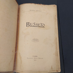Volume Busseto dal sec. VIII al sec. XX, Maria Bensa, 1911. Copertina riparata 2