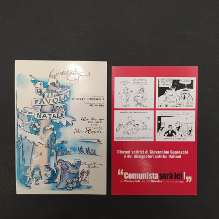 Lotto di 6 cartoline Guareschi, Pro loco Busseto anni '90/2000. Ottimo