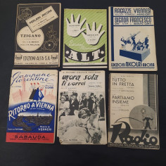 Lotto di 10 riviste con spartiti di musica leggera anni '30/'40. Segni del tempo 2