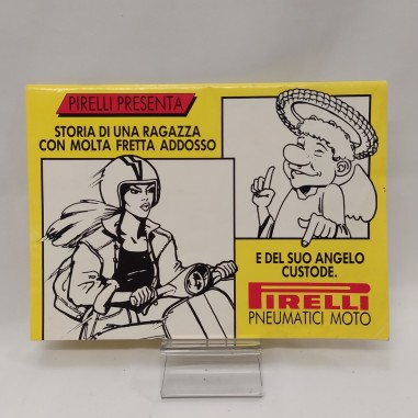 Catalogo pneumatici Pirelli con fumetto. Copertina impolverata. Buono