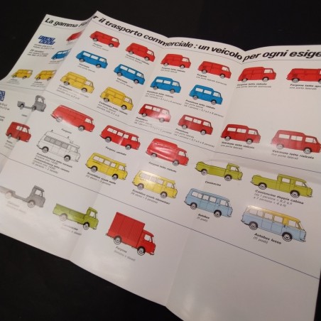 Poster/catalogo Fiat per il trasporto commerciale - Stampato 3397