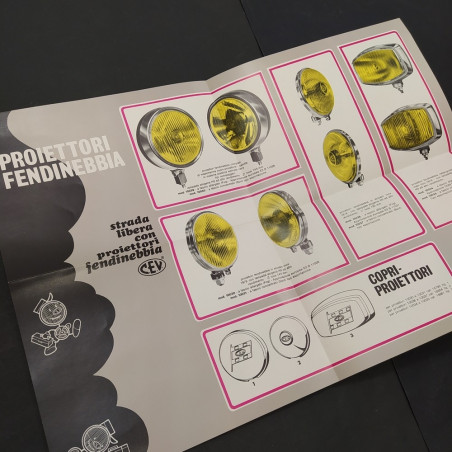 Catalogo pieghevole elettro-luce per auto C.E.V. Buono