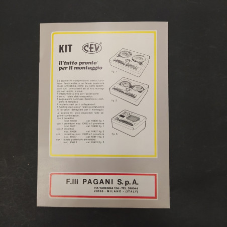 Catalogo pieghevole elettro-luce per auto C.E.V. Buono