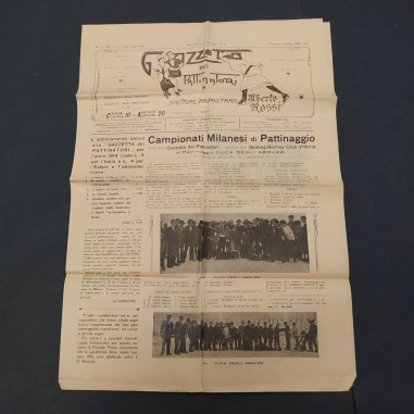 Gazzetta dei pattinatori n.1 del 1914. Buono