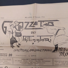 Gazzetta dei pattinatori n.1 del 1914. Buono 2