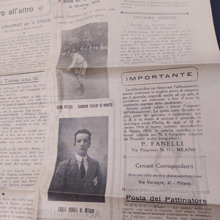 Gazzetta dei pattinatori n.1 del 1914. Buono