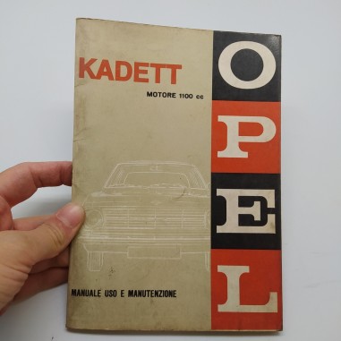 Opel Libretto uso manutenzione modello Kadett 1100 cc. Condizioni mediocri