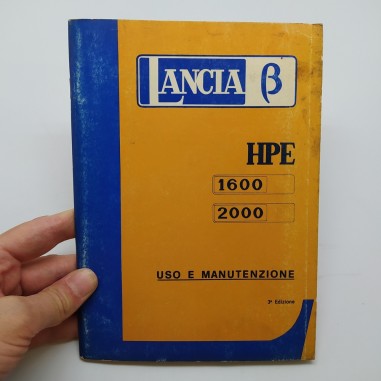 1976 Libretto uso manutenzione Lancia HPE 1600, 2000. Macchie e segni