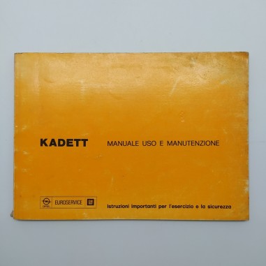 Istruzioni per l'esercizio e la sicurezza Opel modello Kadett 1975. Macchie