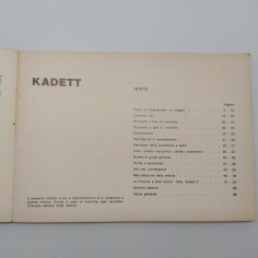Istruzioni per l'esercizio e la sicurezza Opel modello Kadett 1975. Macchie 2