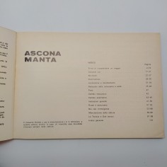 Libretto uso manutenzione Opel Ascona Manta 1975. Ingiallimenti e macchie 2