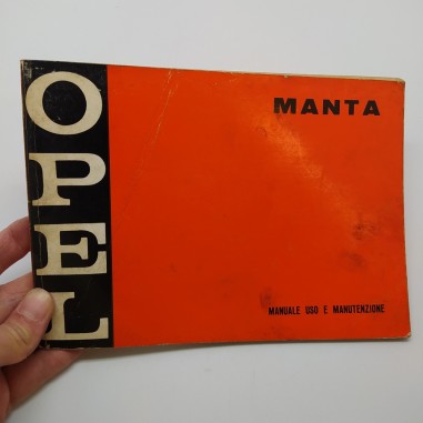 Libretto uso manutenzione Opel mod. Manta 1971. Macchie da officina in copertina