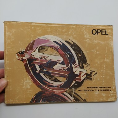 Istruzioni per l'esercizio e la sicurezza Opel 1981. Strappi e pagine staccate