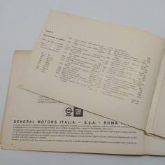 Libretto uso manutenzione Opel Ascona. Pagine staccate. Edizione 1982 2
