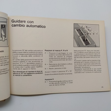 Libretto uso manutenzione Opel Ascona. Pagine staccate. Edizione 1982