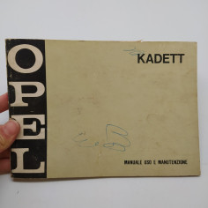 Opel Kadett Manuale uso e manutenzione 1970. Segni di penna e macchie.