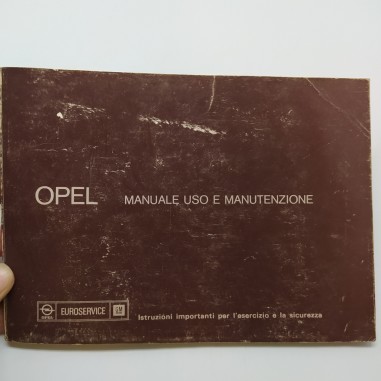 Opel Manuale uso e manutenzione 1977. Condizioni mediocri