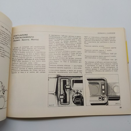 Opel 1978 Istruzioni importanti per l'esercizio e la sicurezza. Segni a penna