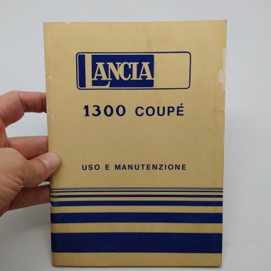 Libretto uso manutenzione Lancia 1300 Coupè 1976. Macchie e ingiallimenti