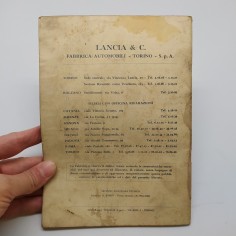 Libretto uso manutenzione Lancia Flavia 1960. Condizioni mediocri 2