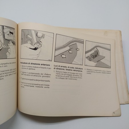 Ascona Libretto uso, manutenzione e sicurezza Opel 1983. Condizioni mediocri