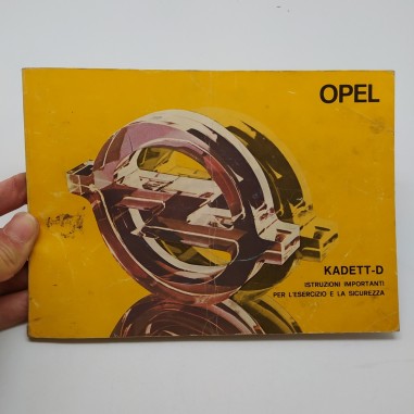 Kadett-D Libretto uso manutenzione Opel 1980. Pagine staccate e segni a penna