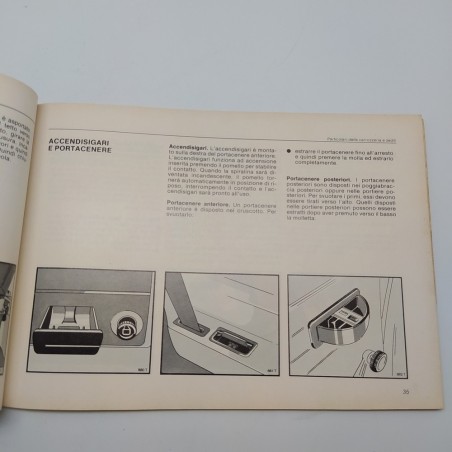 Kadett-D Libretto uso manutenzione Opel 1980. Pagine staccate e segni a penna