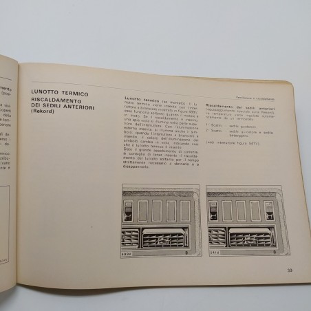 Istruzioni Opel per l'esercizio e la sicurezza 1981. Condizioni mediocri