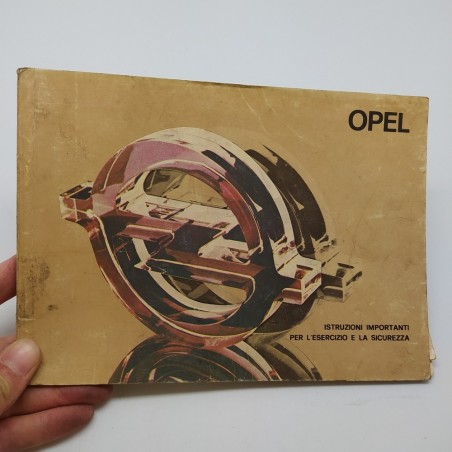 Opel Istruzioni importanti per esercizio e sicurezza anno 1978. Mediocre