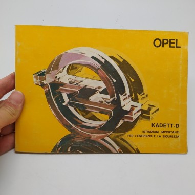 Kadett-D Libretto uso manutenzione Opel 1980. Rilegatura debole.