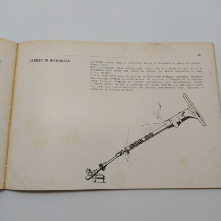 Ascona Manuale uso e manutenzione Opel 1972. Ingiallimenti e macchie