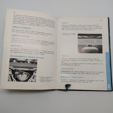 Libretto uso manutenzione Lancia gamma berlina 1977 con segnalibro. Polvere.