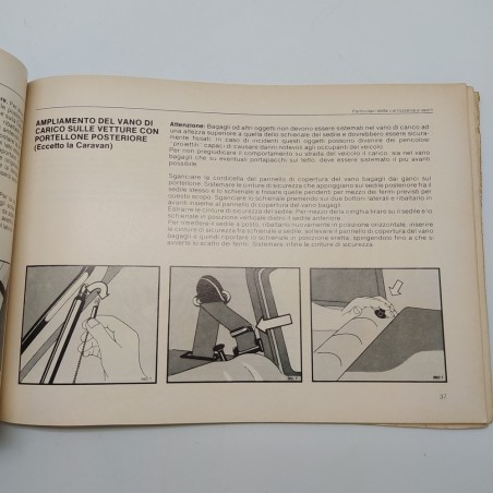 Auto Kadett-V Istruzioni di esercizio Opel 1980. Condizioni mediocri