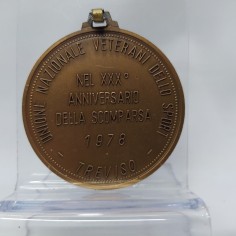 Medaglia anniversario della scomparsa di Omobono Tenni 1978 in bronzo. Buono 2