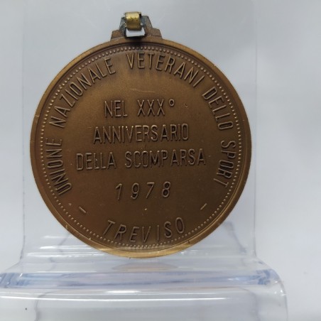 Medaglia anniversario della scomparsa di Omobono Tenni 1978 in bronzo. Buono