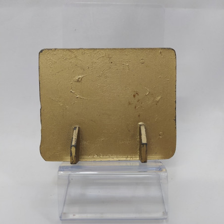 Placca Pippo Zanini, Rovereto smaltata 7,5x6,5 cm. Lievi graffi sul bordo